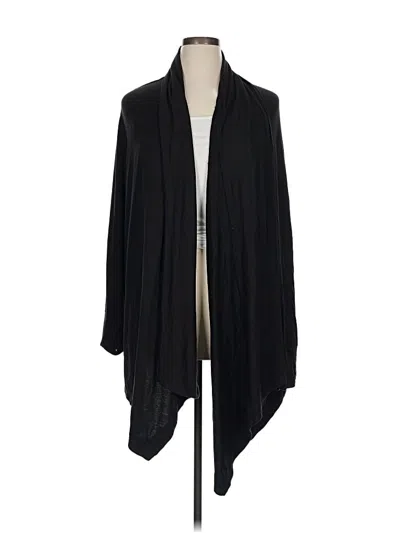 Pre-owned Athleta Cardigan Sweater In Black