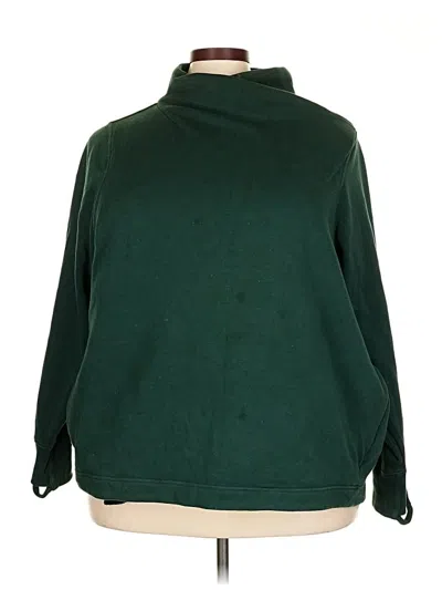 Pre-owned Athleta Turtleneck Sweater In Green