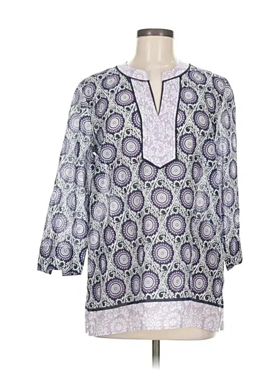 Pre-owned Talbots 3/4 Sleeve T-shirt In Purple