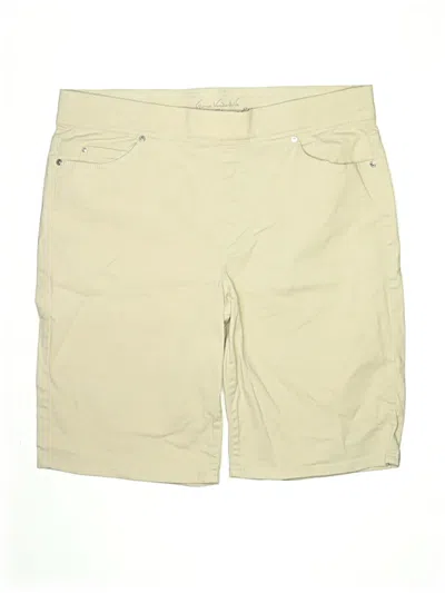 Pre-owned Gloria Vanderbilt Khaki Shorts In Brown