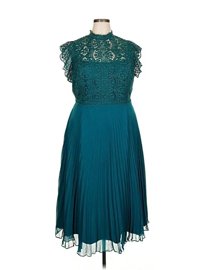 Pre-owned City Chic Cocktail Dress In Blue