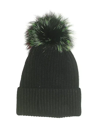 Pre-owned Glamourpuss Nyc Beanie Hat In Black