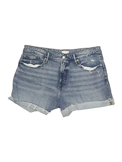 Pre-owned Good American Denim Shorts In Blue