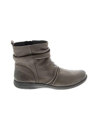 Pre-owned Abeo Ankle Boots In Gray