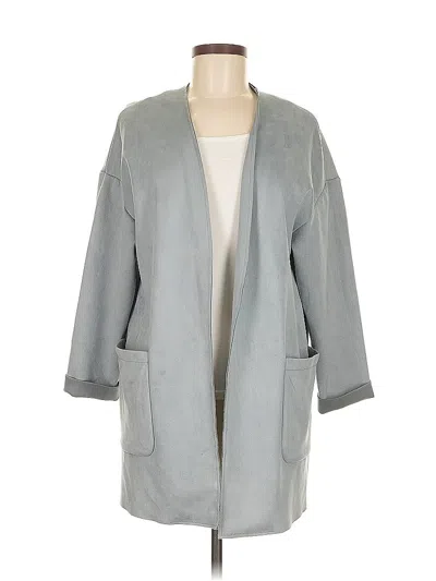 Pre-owned Joan Vass Coat In Gray