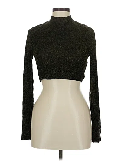 Pre-owned Lovers & Friends Long Sleeve Top Black Turtleneck Tops