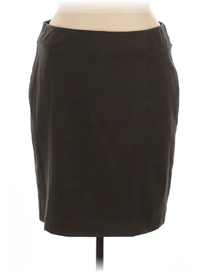 Pre-owned Jjill Casual Skirt In Brown