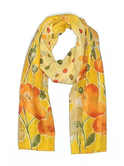 Pre-owned Unbranded Scarf In Yellow