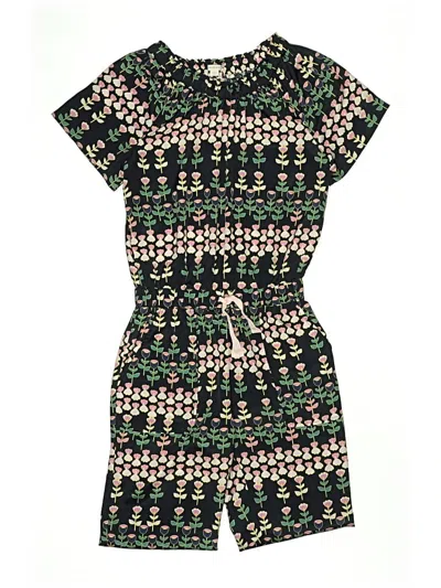 Pre-owned Crewcuts Kids' Romper In Black