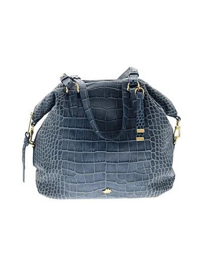 Pre-owned Brahmin Leather Shoulder Bag In Blue