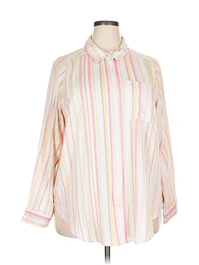 Torrid Long Sleeve Blouse In Pink
