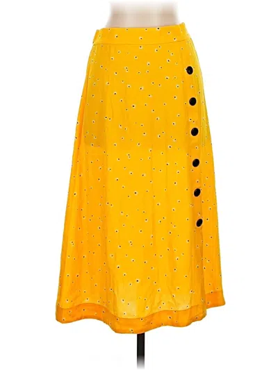 Pre-owned Bp. Casual Skirt In Yellow