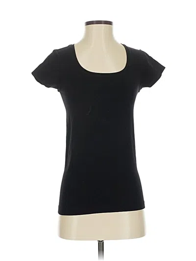 Pre-owned White House Black Market Short Sleeve T-shirt In Black