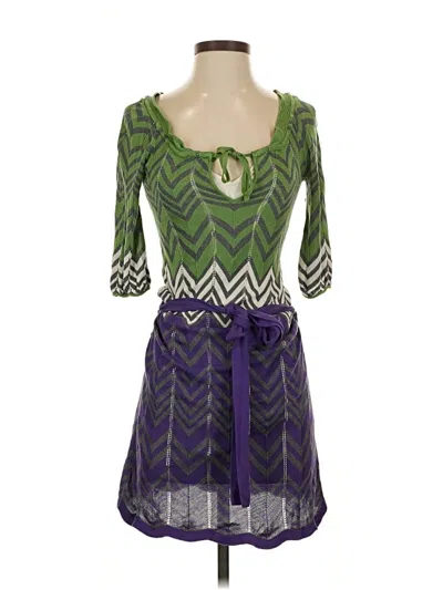 Pre-owned Bcbgmaxazria Cocktail Dress In Green