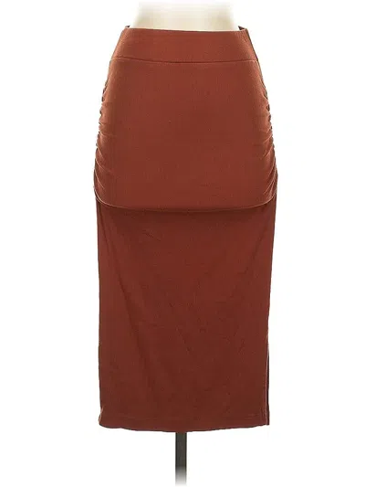 Pre-owned Michael Stars Casual Skirt In Orange