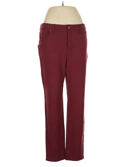 Pre-owned Chico's Casual Pants In Burgundy