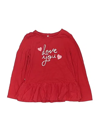 Pre-owned Child Of Mine By Carter's Kids' Long Sleeve T-shirt In Red