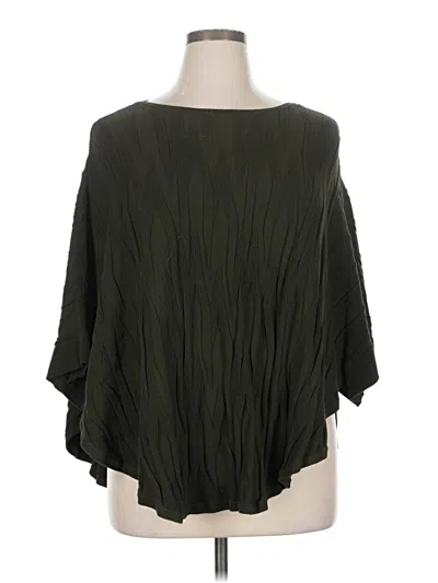 Pre-owned Chico's Poncho In Green