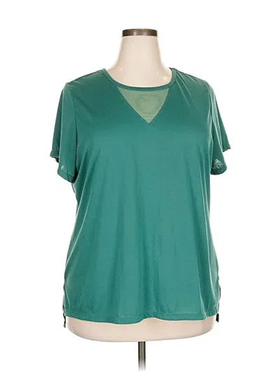 Pre-owned Xersion Active T-shirt In Green
