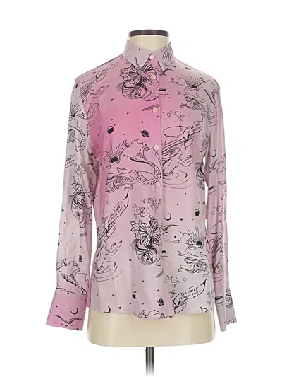 Pre-owned Paul Smith Long Sleeve Blouse In Pink