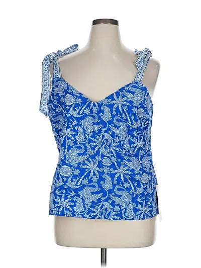 Never Fully Dressed Sleeveless Blouse In Blue