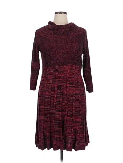 Pre-owned Studio One Casual Dress In Burgundy