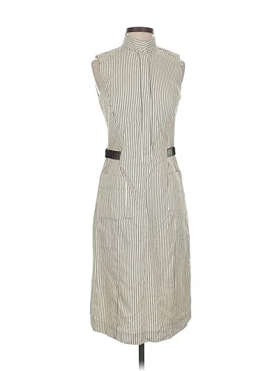 Pre-owned Carolina Herrera Casual Dress In Gray