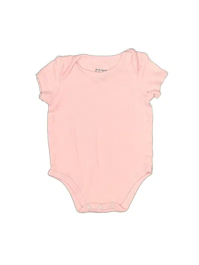 Pre-owned First Impressions Babies' Short Sleeve Onesie In Pink