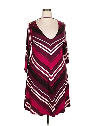 Pre-owned Torrid Casual Dress In Burgundy