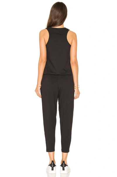 Shop Bobi Supreme Jersey Sleeveless Jumpsuit In Black