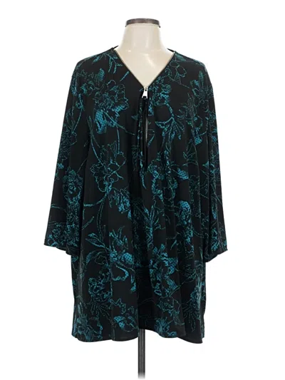 Pre-owned Avenue Kimono In Blue