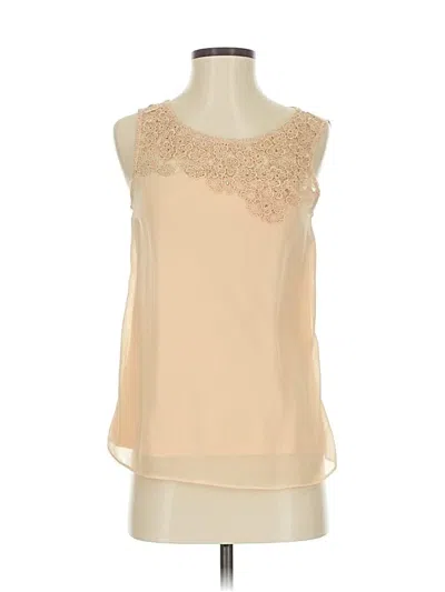 Pre-owned Ann Taylor Sleeveless T-shirt In Brown