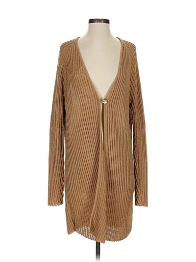 Pre-owned Dana Buchman Cardigan Sweater In Brown