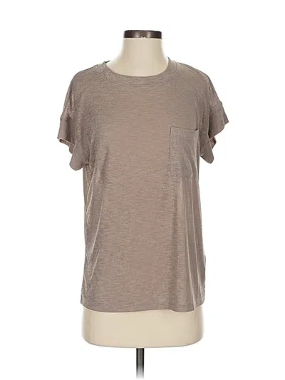 Pre-owned Madewell Short Sleeve T-shirt In Brown