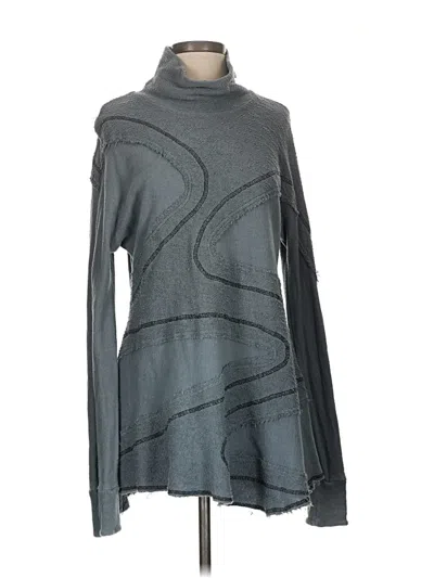 Pre-owned Cynthia Ashby Turtleneck Sweater In Gray