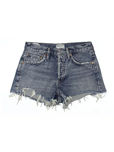 Pre-owned Agolde Denim Shorts In Blue