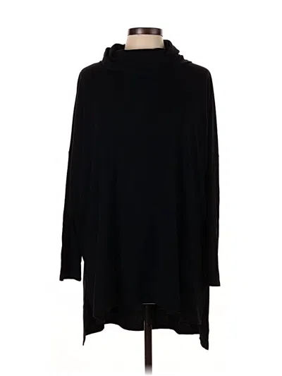 Pre-owned Zenana Long Sleeve Top Black Cowl Neck Tops