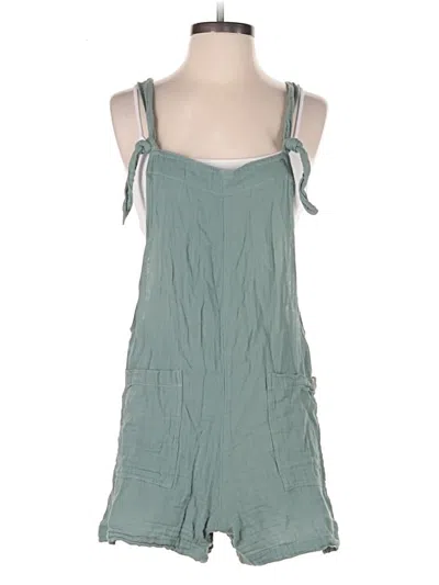 Pre-owned Lotus & Luna Romper In Blue