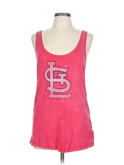 Pre-owned 5th & Ocean Tank Top Pink Strapless Neckline Tops