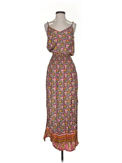 Pre-owned Bali Queen Casual Dress In Brown