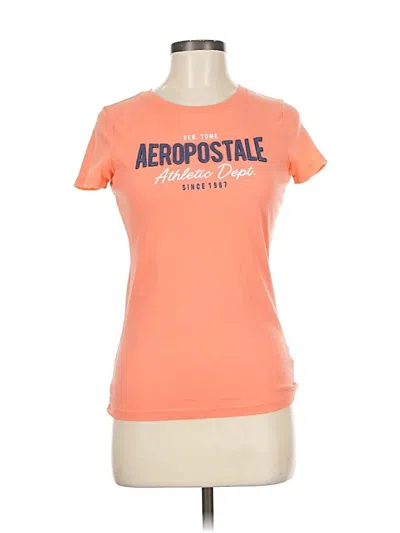 Pre-owned Aéropostale Short Sleeve T-shirt In Orange