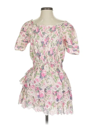 Pre-owned Loveshackfancy Cocktail Dress In Pink