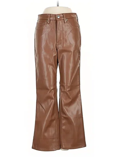 Pre-owned Good American Casual Pants In Brown