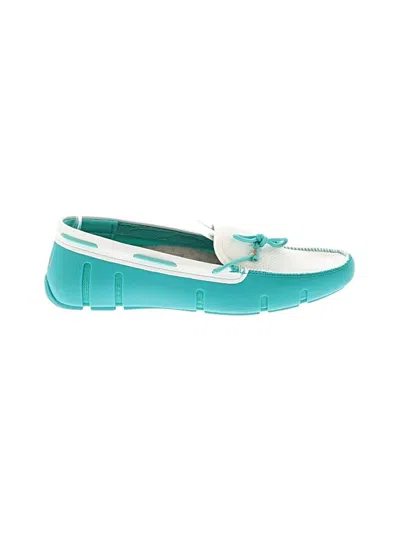 Pre-owned Swims Flats In Blue