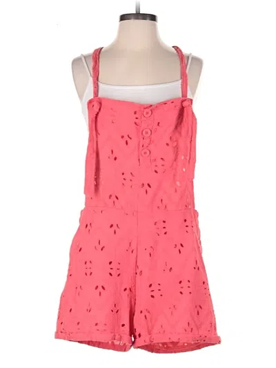 Pre-owned Davi & Dani Romper In Pink