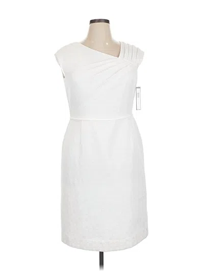 Pre-owned Tahari By Asl Cocktail Dress In White