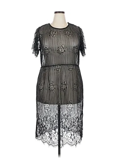 City Chic Cocktail Dress In Black