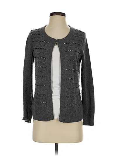 Pre-owned Talbots Cardigan Sweater In Gray