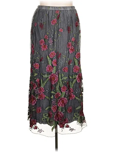 Pre-owned Soft Surroundings Casual Skirt In Gray