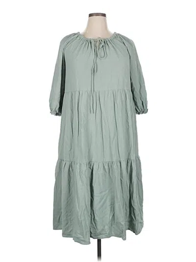 Pre-owned Assorted Brands Casual Dress In Green